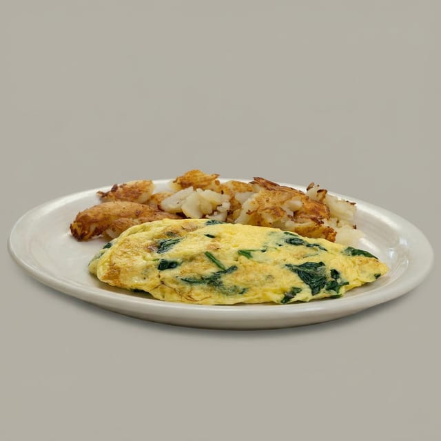 Spinach & Feta Omelet.