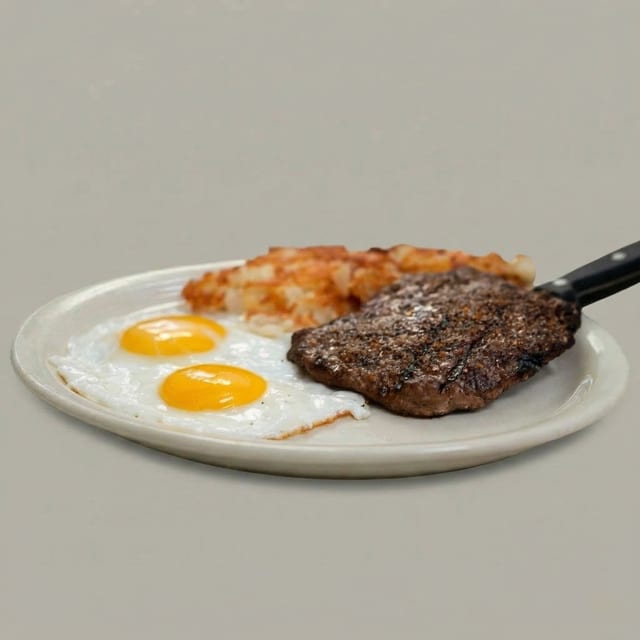 Chopped Sirloin & Eggs.